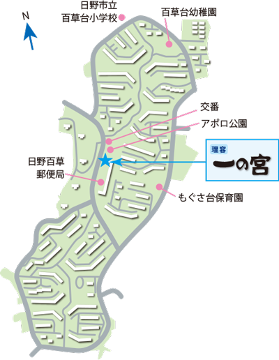 百草団地内マップ